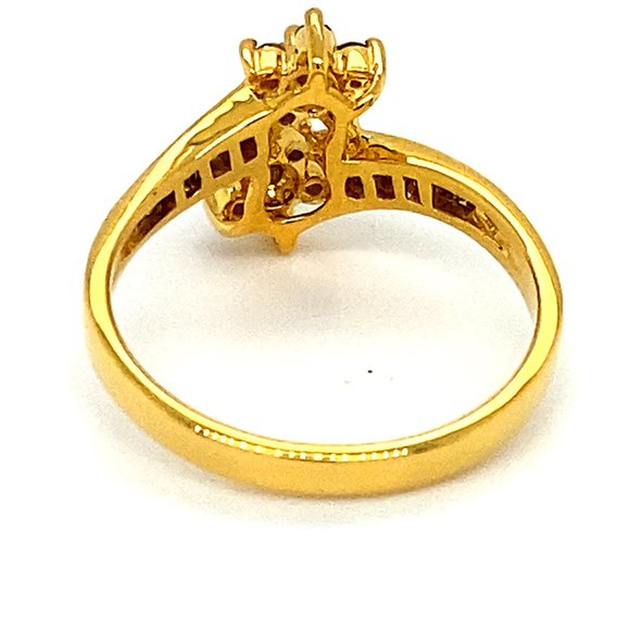 Fancy Diamonds 1.00ct Solid 14K Yellow Gold Ring - Picture 4 of 6